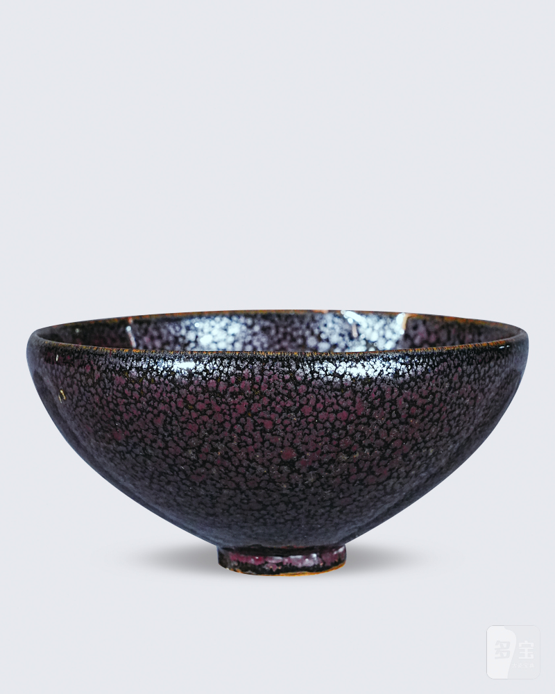 明 黑釉油滴盏
